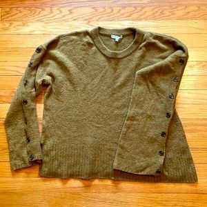 Madewell super soft knit with button sleeves